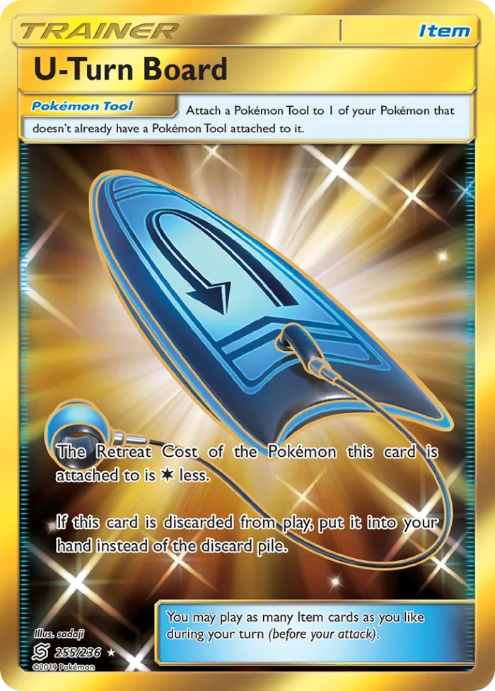 U-Turn Board #255 Unified Minds Pokemon card