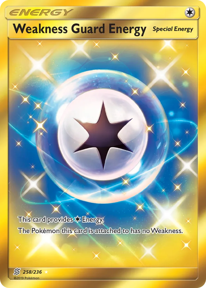 Weakness Guard Energy #258 Unified Minds Pokemon card