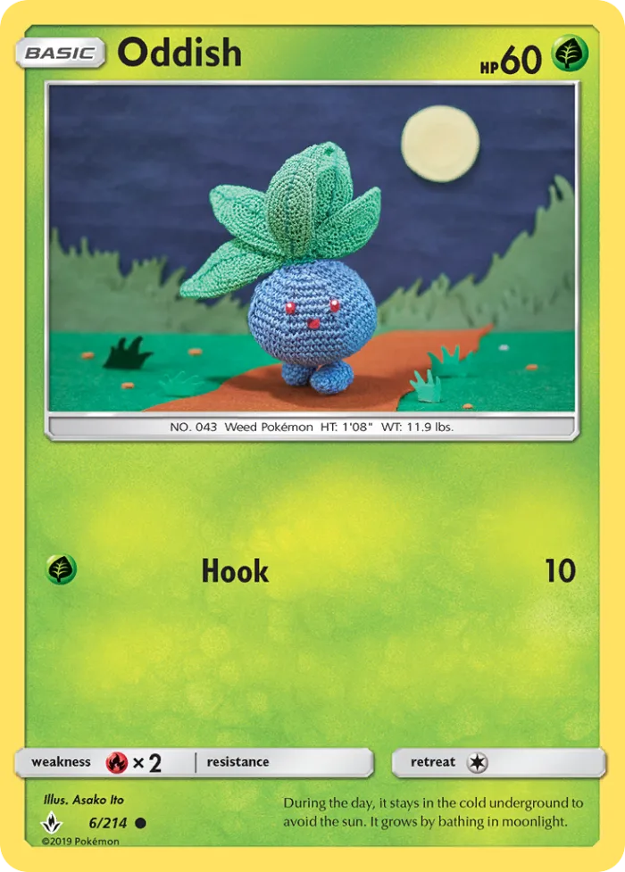 Oddish #6 Unbroken Bonds Pokemon card
