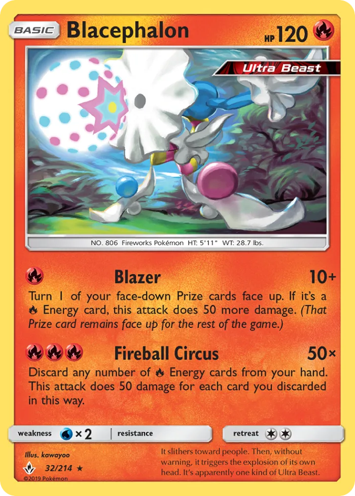 Blacephalon #32 Unbroken Bonds Pokemon card