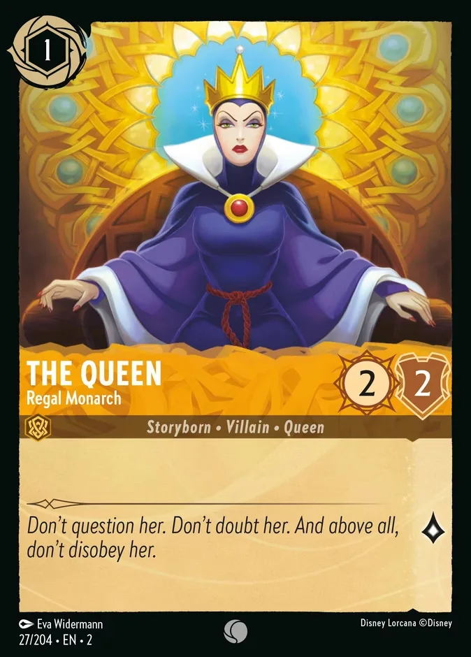 The Queen #27 Rise of the Floodborn Disney Lorcana card