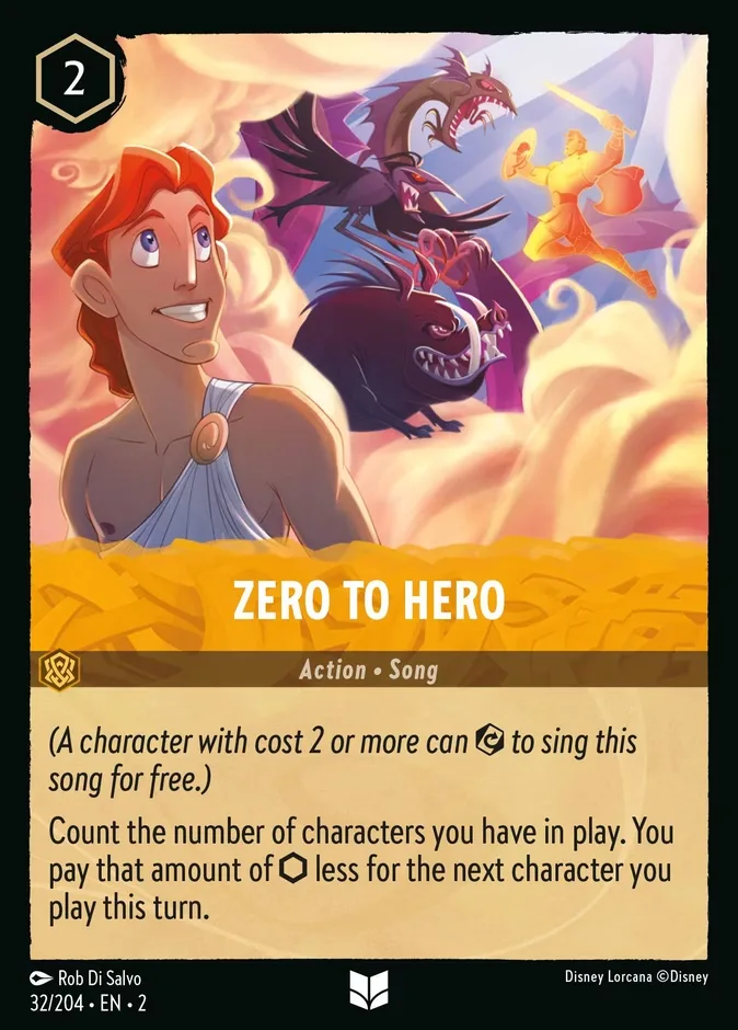 Zero to Hero #32 Rise of the Floodborn Disney Lorcana card