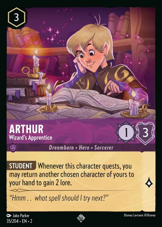Arthur #35 Rise of the Floodborn Disney Lorcana card