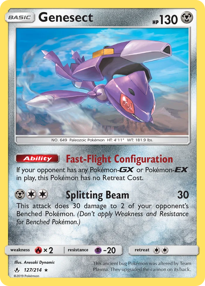 Genesect #127 Unbroken Bonds Pokemon card
