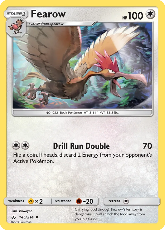 Fearow #146 Unbroken Bonds Pokemon card
