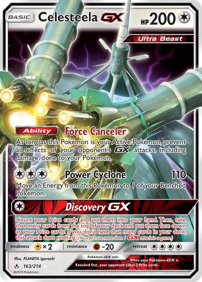 Celesteela-GX #163 Unbroken Bonds Pokemon card