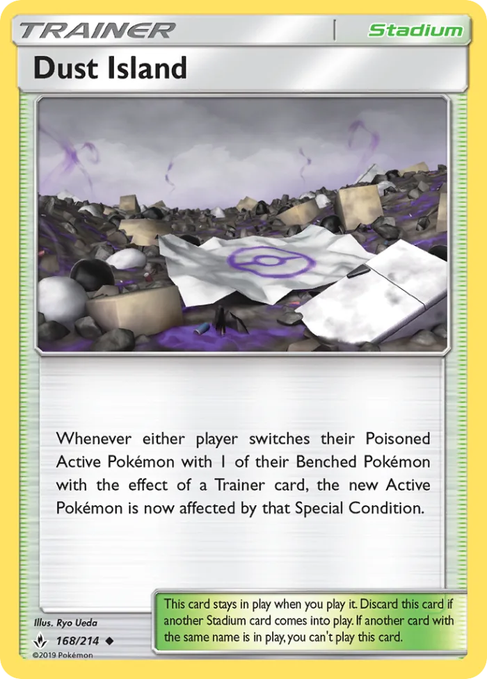 Dust Island #168 Unbroken Bonds Pokemon card