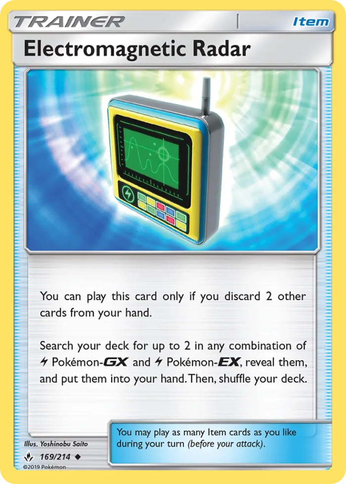 Electromagnetic Radar #169 Unbroken Bonds Pokemon card