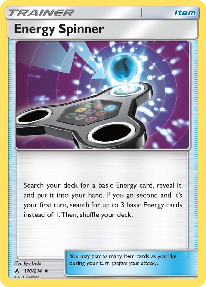Energy Spinner #170 Unbroken Bonds Pokemon card