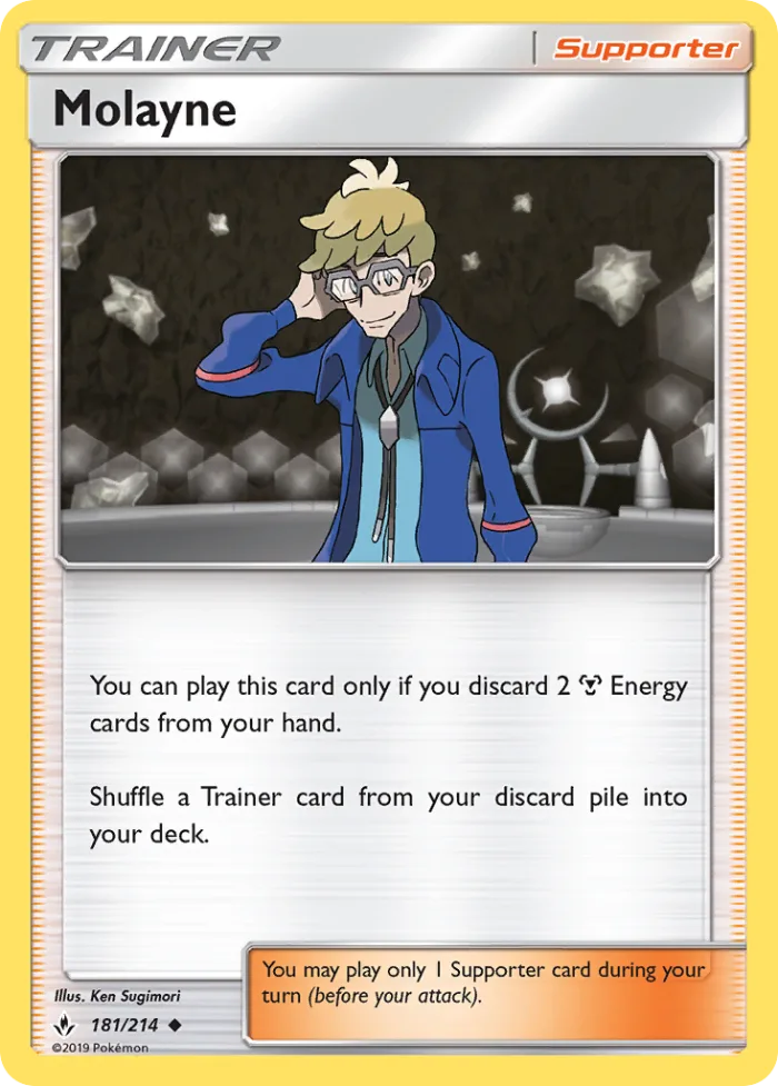 Molayne #181 Unbroken Bonds Pokemon card