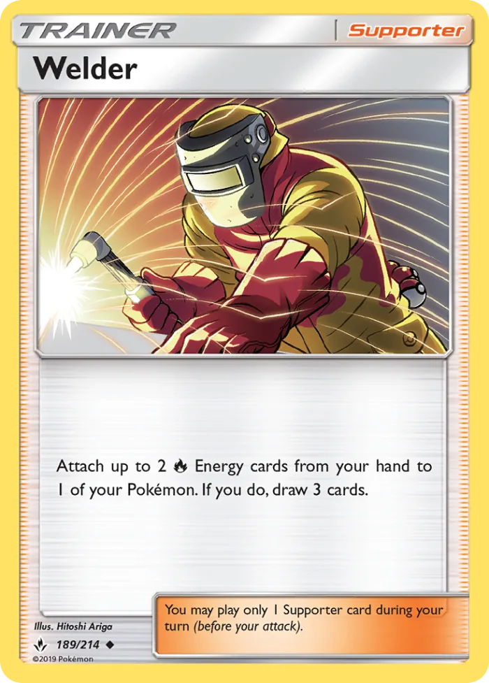 Welder #189 Unbroken Bonds Pokemon card