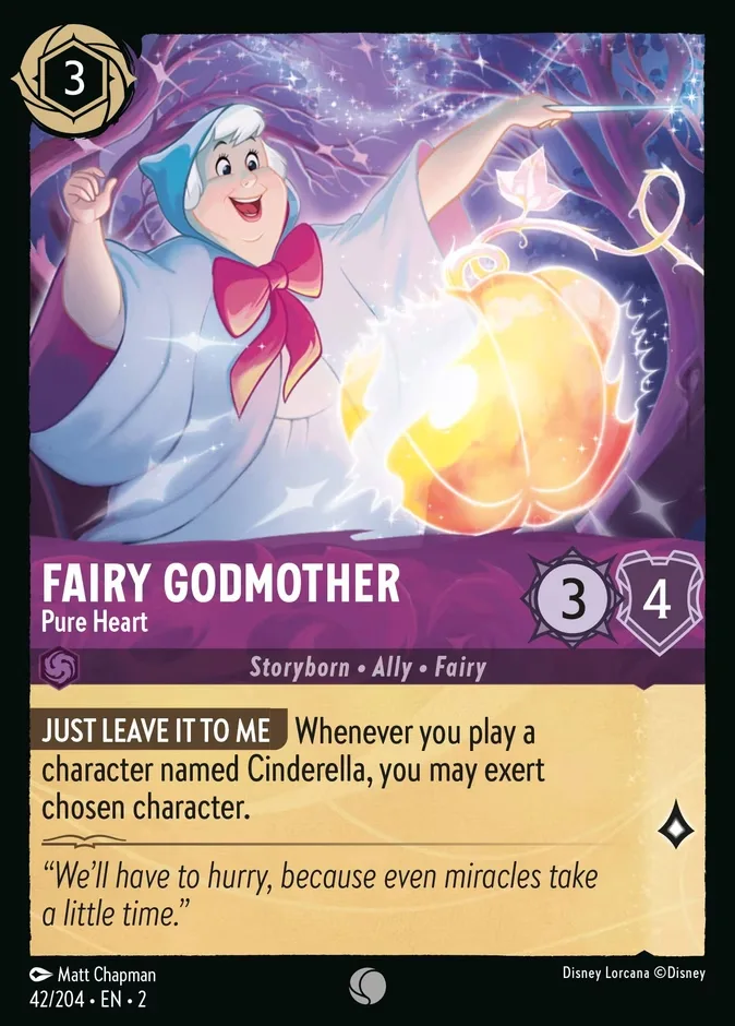 Fairy Godmother #42 Rise of the Floodborn Disney Lorcana card