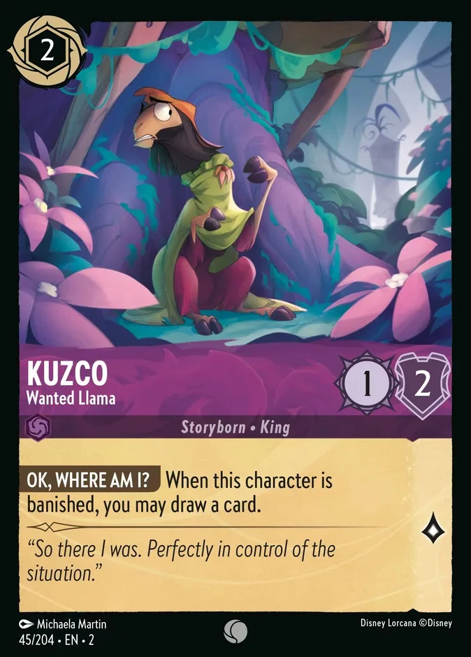 Kuzco #45 Rise of the Floodborn Disney Lorcana card