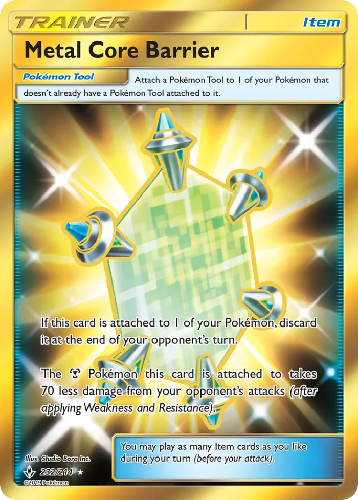 Metal Core Barrier #232 Unbroken Bonds Pokemon card