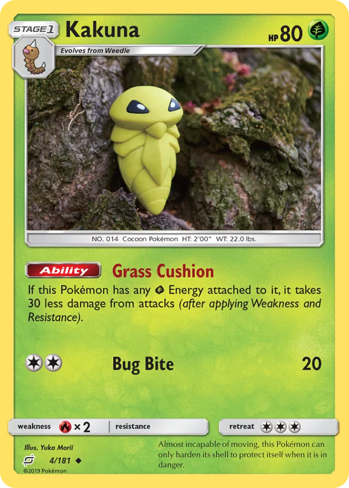 Kakuna #4 Team Up Pokemon card