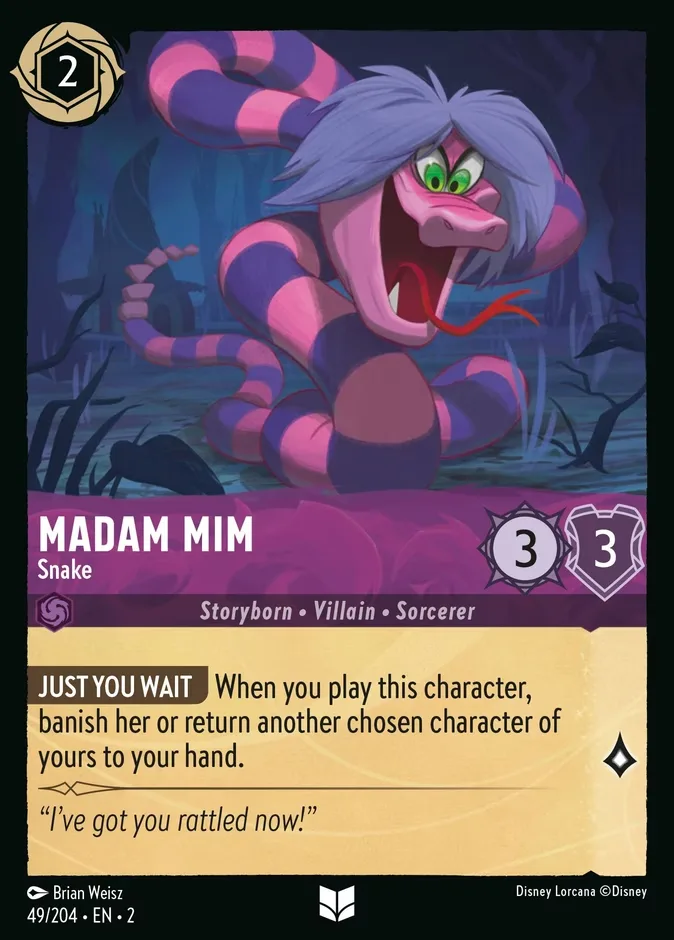 Madam Mim #49 Rise of the Floodborn Disney Lorcana card