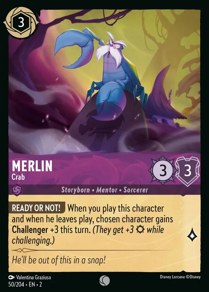 Merlin #50 Rise of the Floodborn Disney Lorcana card