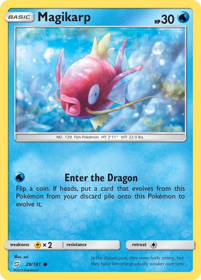 Magikarp #29 Team Up Pokemon card