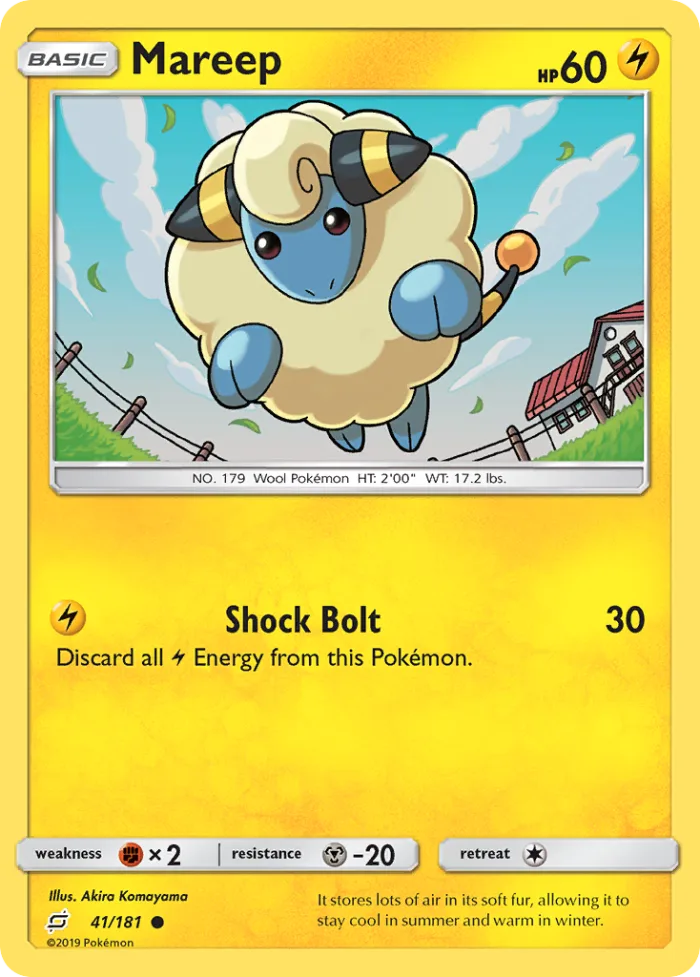 Mareep #41 Team Up Pokemon card