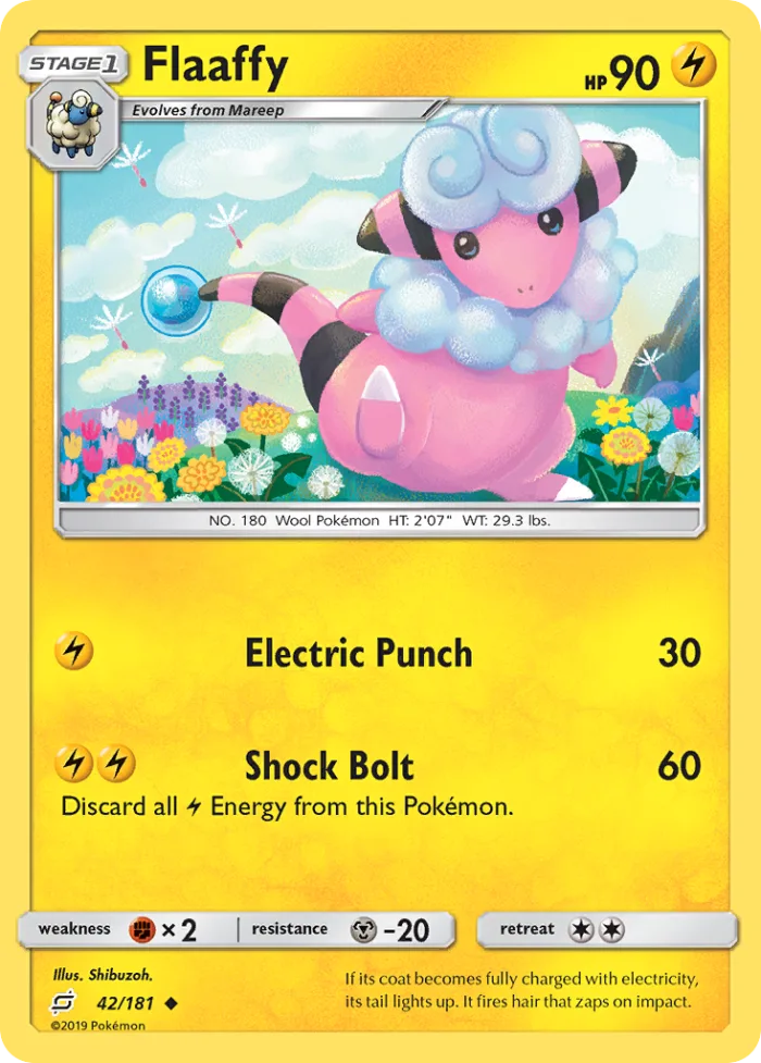 Flaaffy #42 Team Up Pokemon card