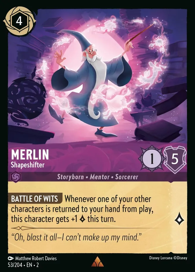 Merlin #53 Rise of the Floodborn Disney Lorcana card