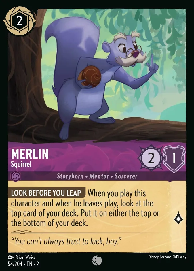 Merlin #54 Rise of the Floodborn Disney Lorcana card