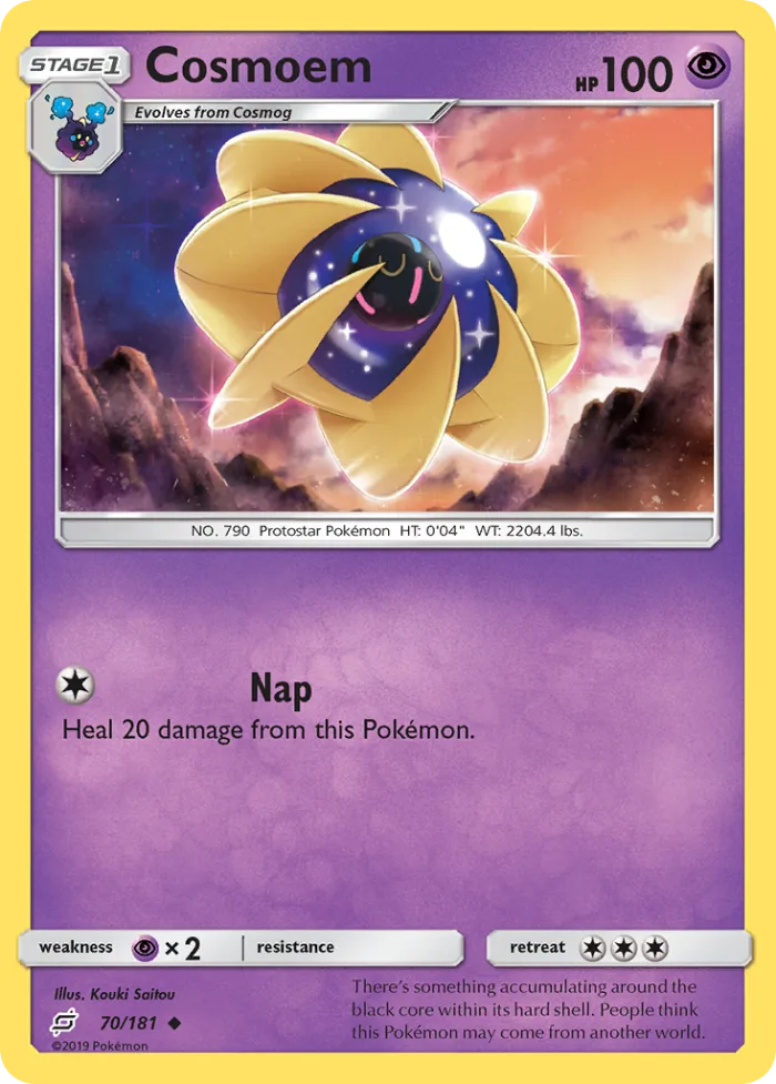 Cosmoem #70 Team Up Pokemon card