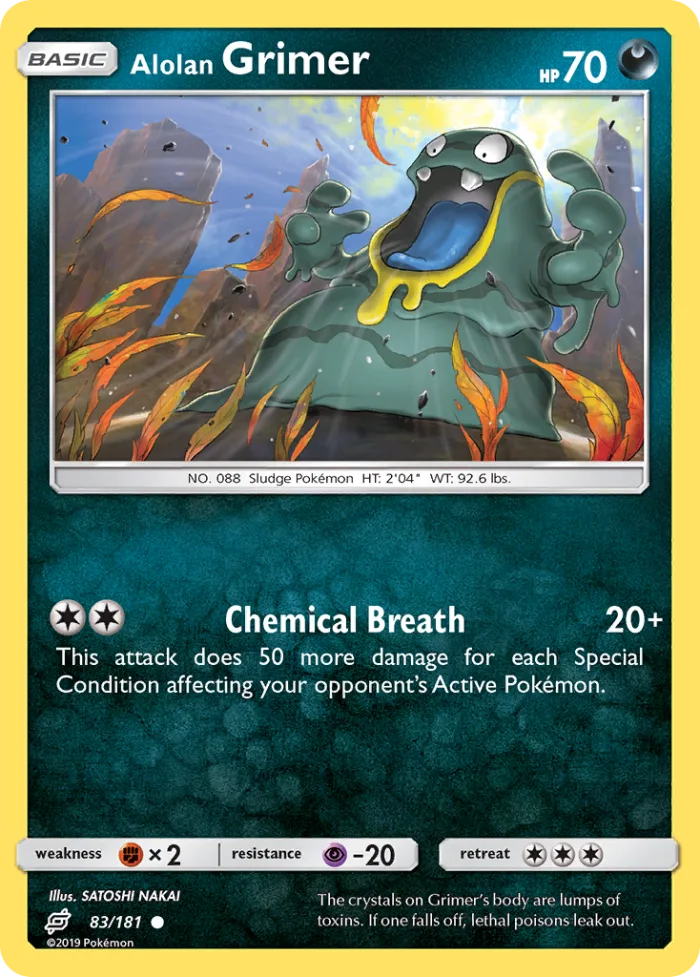 Alolan Grimer #83 Team Up Pokemon card