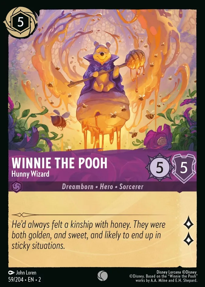 Winnie the Pooh #59 Rise of the Floodborn Disney Lorcana card