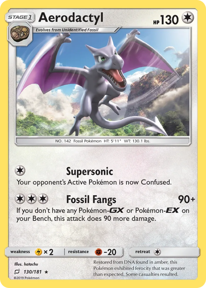 Aerodactyl #130 Team Up Pokemon card