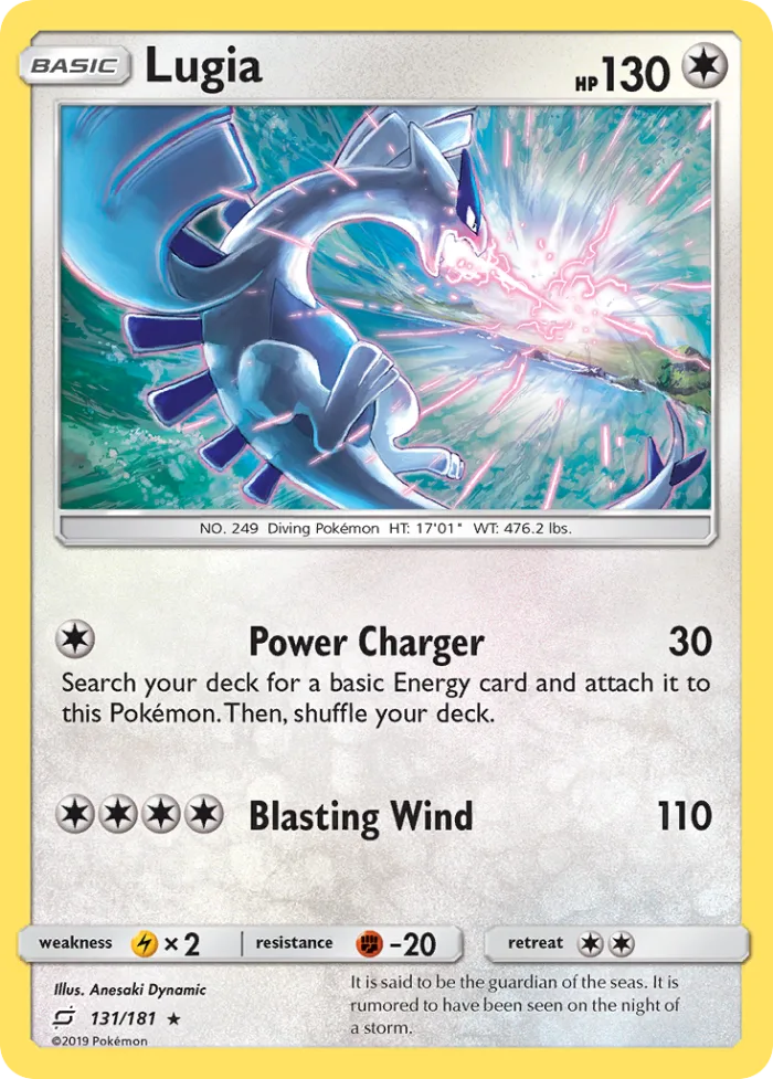 Lugia #131 Team Up Pokemon card