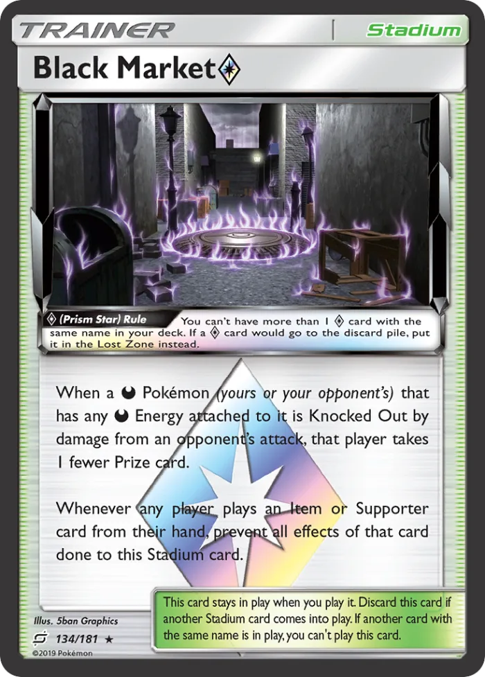 Black Market ◇ #134 Team Up Pokemon card