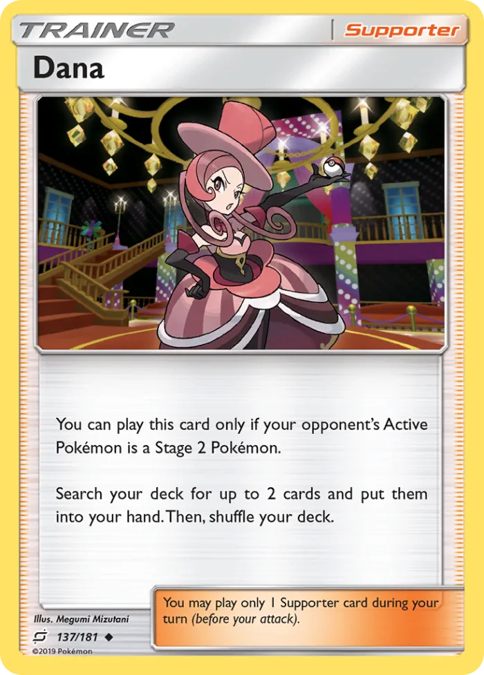Dana #137 Team Up Pokemon card