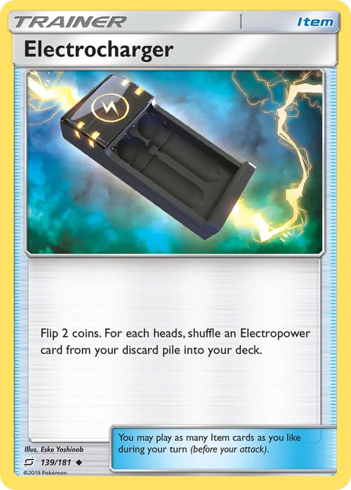 Electrocharger #139 Team Up Pokemon card