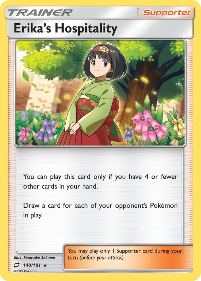 Erika's Hospitality #140 Team Up Pokemon card