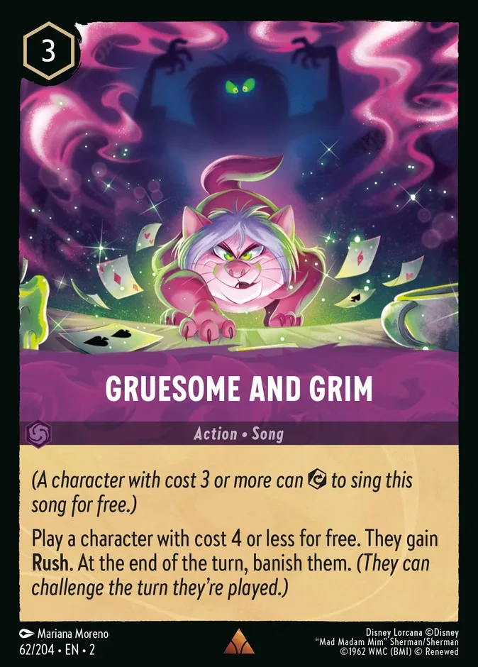 Gruesome and Grim #62 Rise of the Floodborn Disney Lorcana card