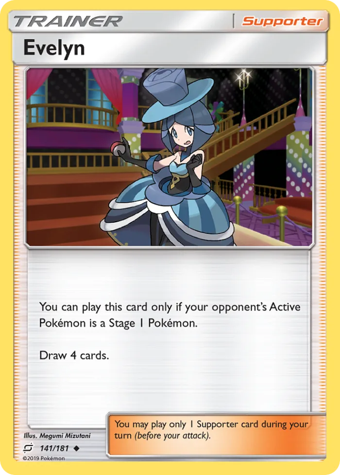 Evelyn #141 Team Up Pokemon card