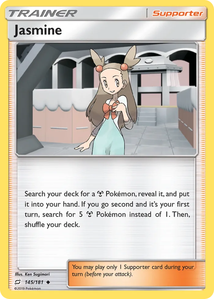Jasmine #145 Team Up Pokemon card