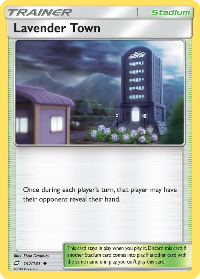 Lavender Town #147 Team Up Pokemon card