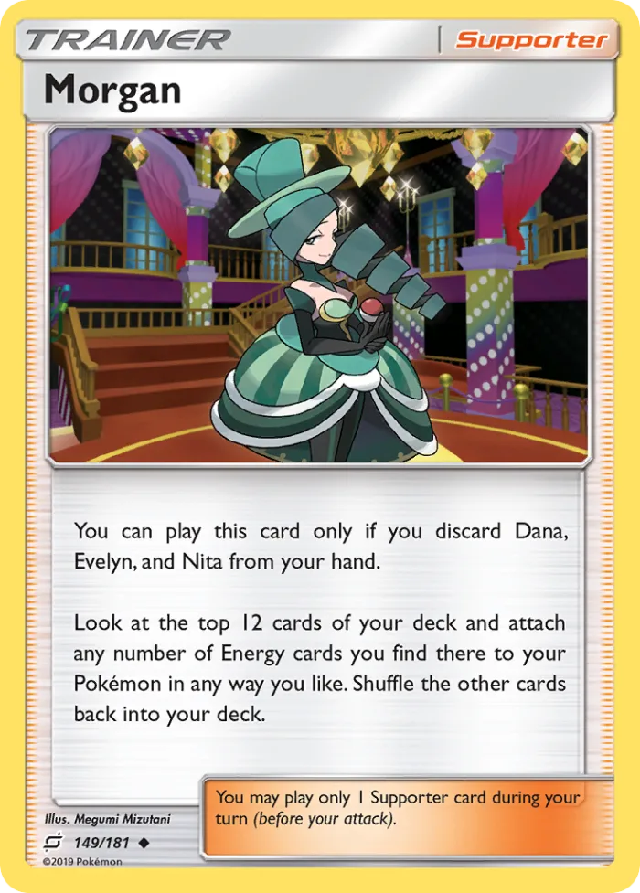 Morgan #149 Team Up Pokemon card