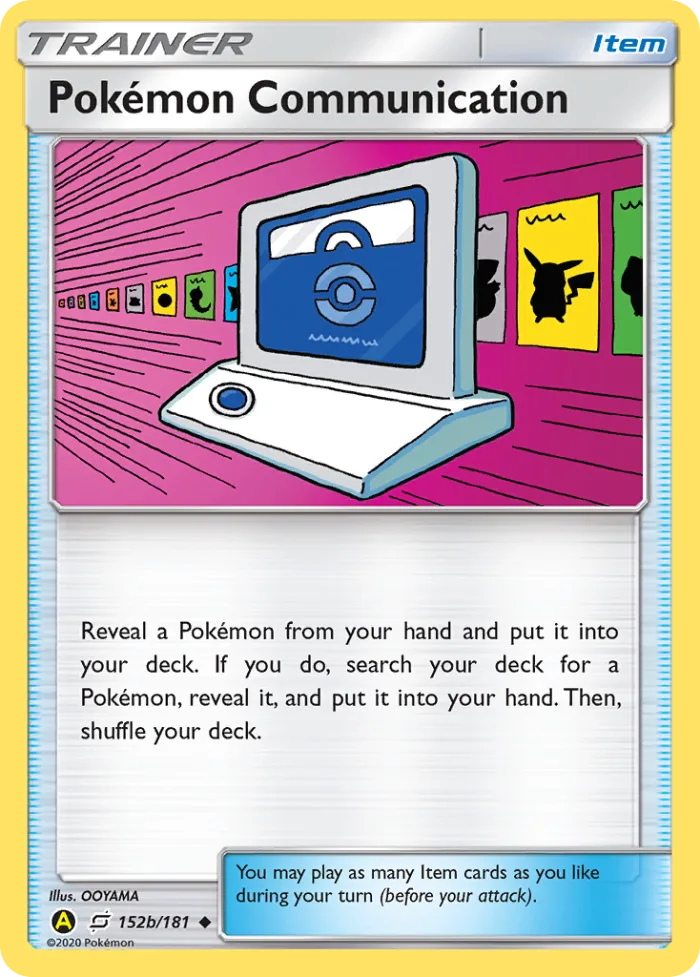 Pokémon Communication #152b Team Up Pokemon card