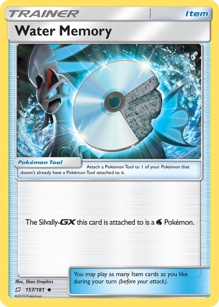 Water Memory #157 Team Up Pokemon card