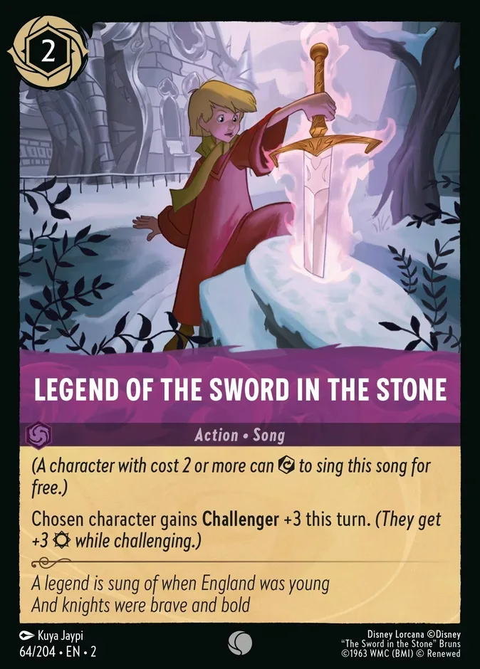 Legend of the Sword in the Stone #64 Rise of the Floodborn Disney Lorcana card