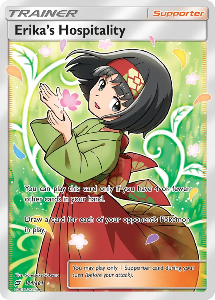 Erika's Hospitality #174 Team Up Pokemon card