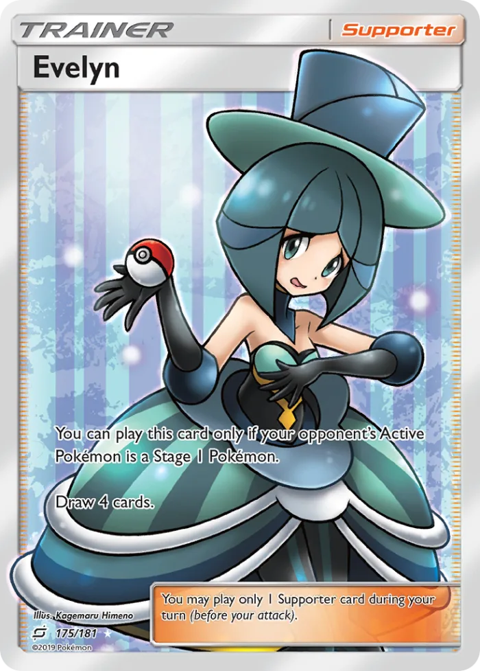 Evelyn #175 Team Up Pokemon card
