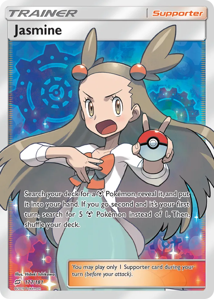 Jasmine #177 Team Up Pokemon card