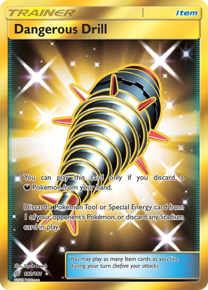 Dangerous Drill #192 Team Up Pokemon card