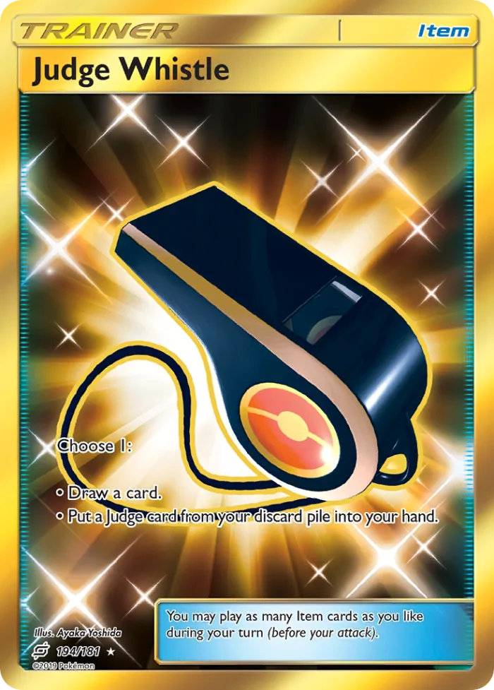 Judge Whistle #194 Team Up Pokemon card