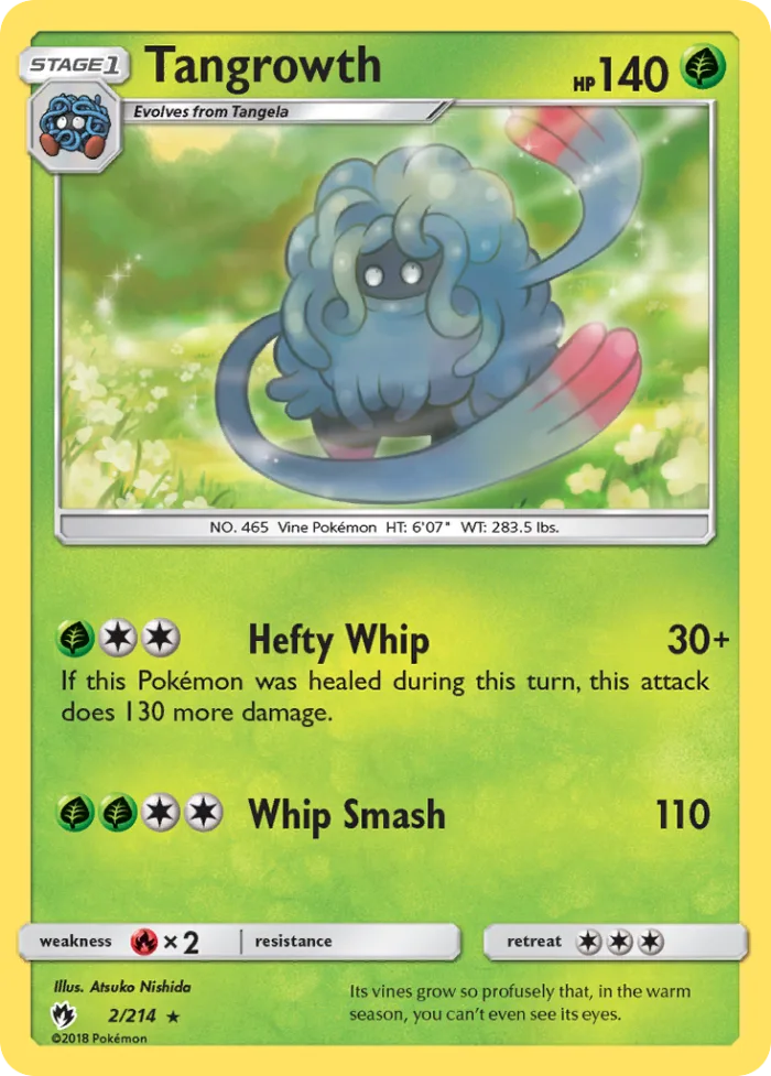 Tangrowth #2 Lost Thunder Pokemon card