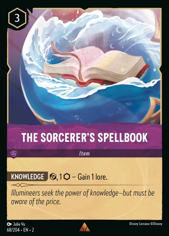The Sorcerer's Spellbook #68 Rise of the Floodborn Disney Lorcana card